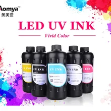 Aomya 8x1000 мл УФ чернила для печати на жесткий Материал светодиодный отверждаемые чернила совместим с Epson DX5 DX7 планшетный принтер 3D УФ принтер