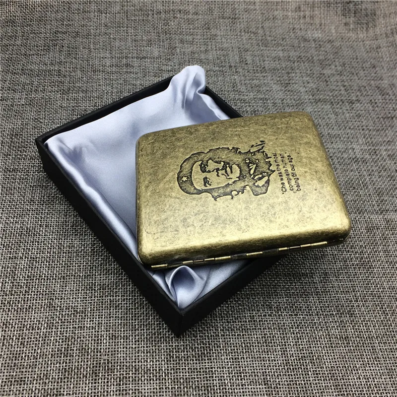GPM02 Che Guevara Юбилейная сигарета бронзовые металлические сигаретные коробки для 20