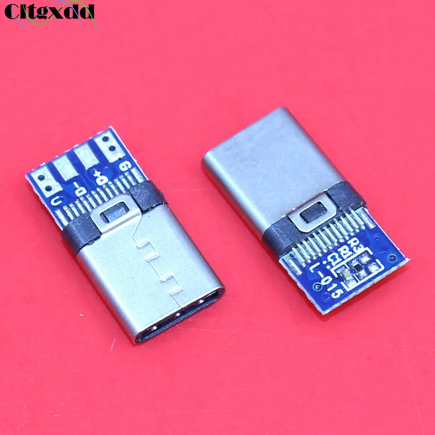 Cltgxdd сделай сам OTG USB 3 1 Штекерный разъем для сварки Тип C с печатной платой штекеры