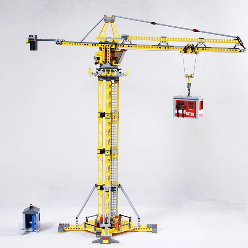 

City Series the Building Crane Set 7905 Building Blocks Bricks City Lifting Machine Children Toys Gift city dropshipping