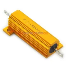 20 шт./партия) 2 Ом 50 Вт проволочный Алюминий Размещенный резистор, 50 Вт