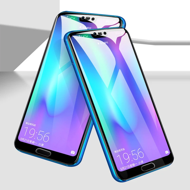 Полноразмерное стекло 9D для Huawei P20 P30 P10 Plus Защитная пленка экрана Lite Защитное P Smart