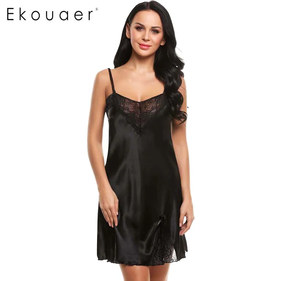Online Get Cheap Black Silk Nightgown Alibaba Group