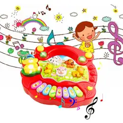 Детские Скотный двор Пианино музыка Игрушечные лошадки детский музыкальный инструмент развития образования игрушки Детские подарки на