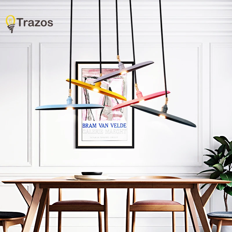 

TRAZOS LED Ceiling Lights Colorful Ceiling Mounted For Living Room Round Bedroom Lamp Metal Frame Kitchen Lighting Fixturea