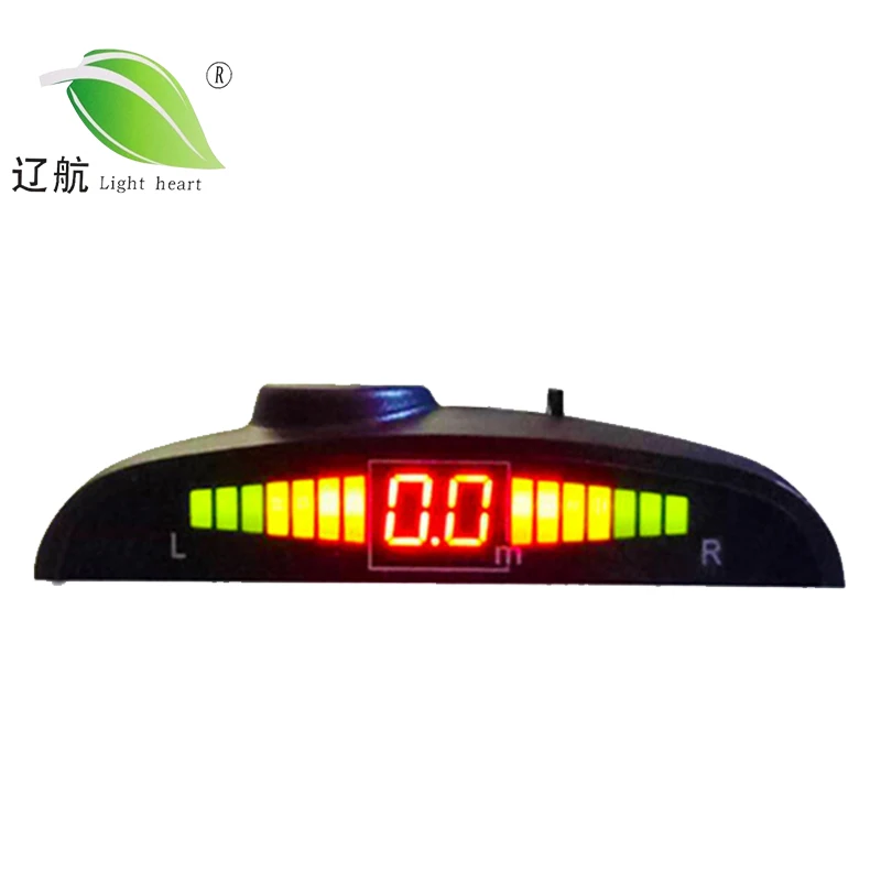 

Light heart Car 4 sensors buzzer crescent display alarm front parking sensor 0.3-0.8 m front radar 811KG