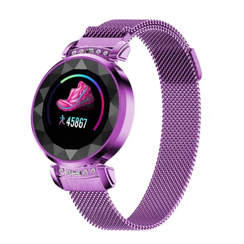 

Original H2 plus Sport Smart Watch Women 3D Diamond Glass Band Heart Rate Blood Pressure Sleep Wristband Monitor Smartwatch