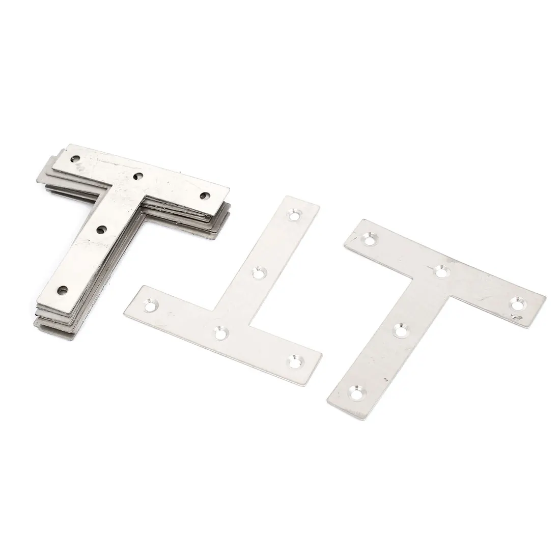 

UXCELL 10 Pcs Angle Plate Corner Brace Flat T Shape Repair Bracket 80Mm X 80Mm