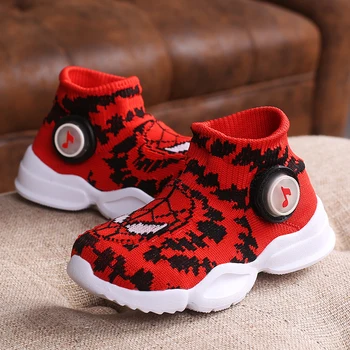 

2019 Spiderman Kids Shoes For Boys Sneakers Sport Leisure Trainers Child Light Breathable Baby Boys Flats Children casual Shoes