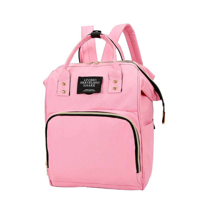 20-30L большой емкости рюкзак сумка под подгузники уличная детская сумка многофункциональный, для мам рюкзак для матерей для мам дорожная сумка для подгузников - Цвет: Розовый