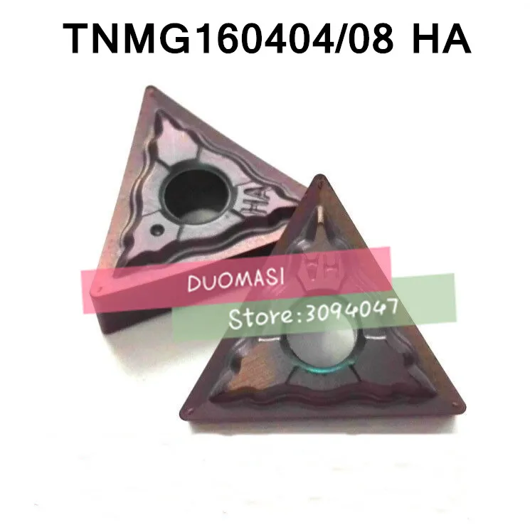 

10PCS TNMG160404-HA / TNMG160408-HA carbide CNC inserts,lathe tool,apply to stainless steel and steel processing,MTJNR/WTJNR