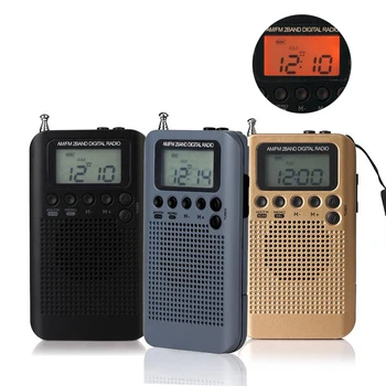 

Am fm personal radio stereo portable pocket sports digital display with amplified