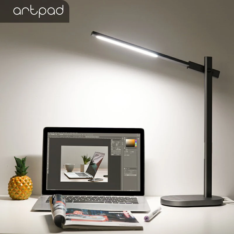 Artpad الراقية 10 W اللمس على التبديل لمبة مكتب 6 مستويات سطوع 2800-6000 K العناية بالعيون اللاسلكية/منفذ شحن USB مكتب الجدول مصباح Artpad الراقية 10 W اللمس على التبديل لمبة مكتب 6 مستويات سطوع 2800-6000 K العناية بالعيون اللاسلكية/منفذ شحن USB مكتب الجدول مصباح