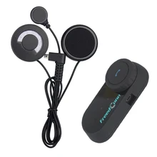 2016 Original BT Bluetooth Motorcycle Helmet Intercom Interphone Headset with FM Radio Soft Earpiece