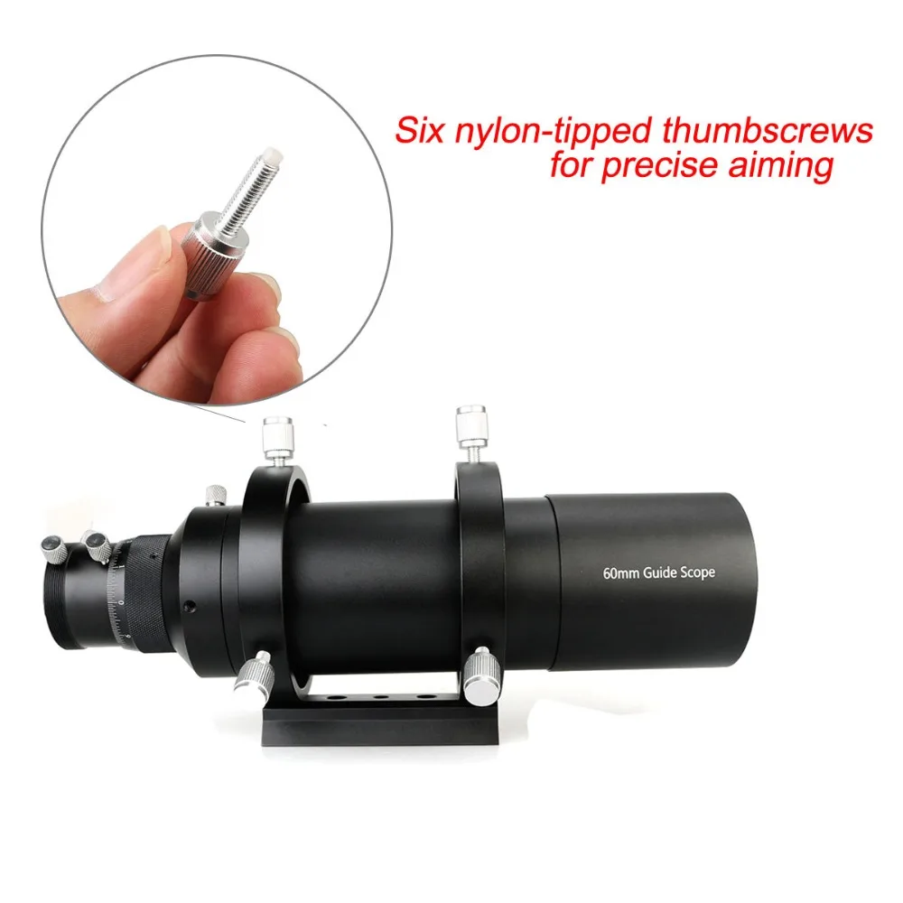 60mm compacto Deluxe guía alcance Finderscope w/1,25