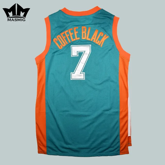 MM MASMIG Semi Pro Coffee Black 7 Flint Tropics Basketball Jersey Green S 3XLin Basketball