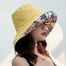 Панама шляпа женская летняя с большими широкими полями пляжная шляпа k поп шляпа складная шляпа с защитой от воздействия УФ-излучения Кости gorras