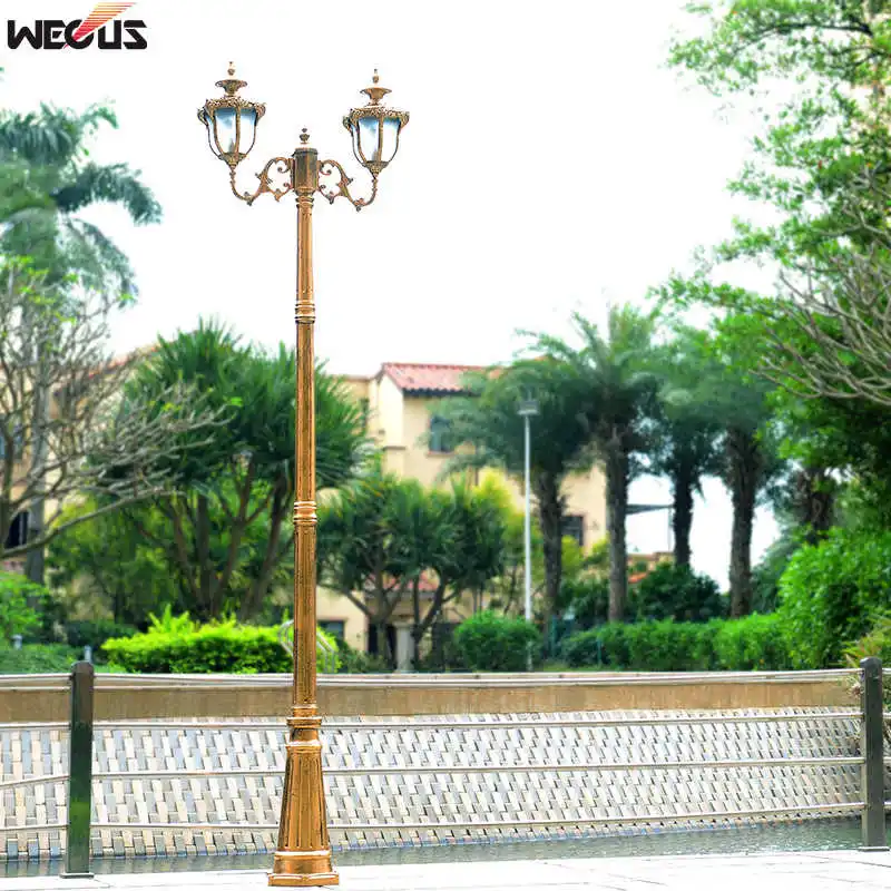 European Landscape Lights led lamp solar garden lights led street lamp Antique Garden Lights 2/3 Headlights Park Road Garden Engineering Lighting (H&asymp;2.8M)