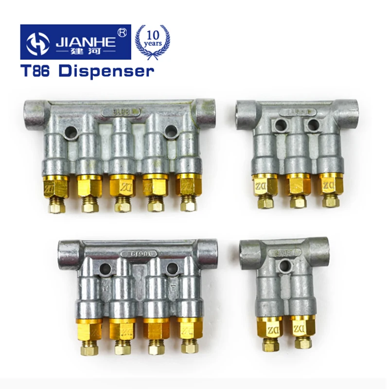 JIANHE T 4mm volumetric Grease/Oil type distributor/seperator valve