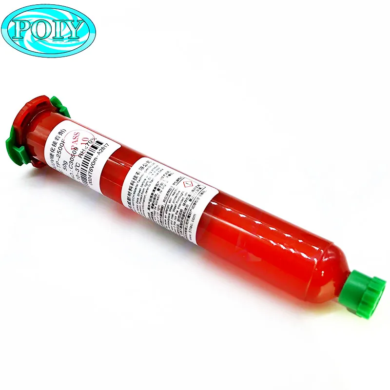 

TP-2500F Genuine UV glue LOCA Liquid optical clear adhesive UV GLUE 50g Super Glue for Mobile outer glass len LCD repair