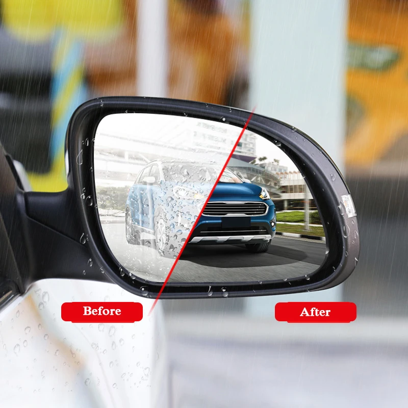 

2pcs Car Waterproof Anti Fog Film Rearview Mirror Film Sticker Window Clear Sticker For KIA RIO K2 Cerato Forte K3 K5 Sportage K