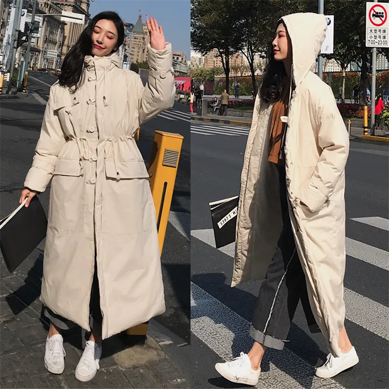 Winter Coat Women Parka Jacket Warm Hooded Large Size Long Jacket Thicken Outerwear Long Sleeve Jacket Coat Casaco Feminino Q717 Winter Coat Women Parka Jacket Warm Hooded Large Size Long Jacket Thicken Outerwear Long Sleeve Jacket Coat Casaco Feminino Q717