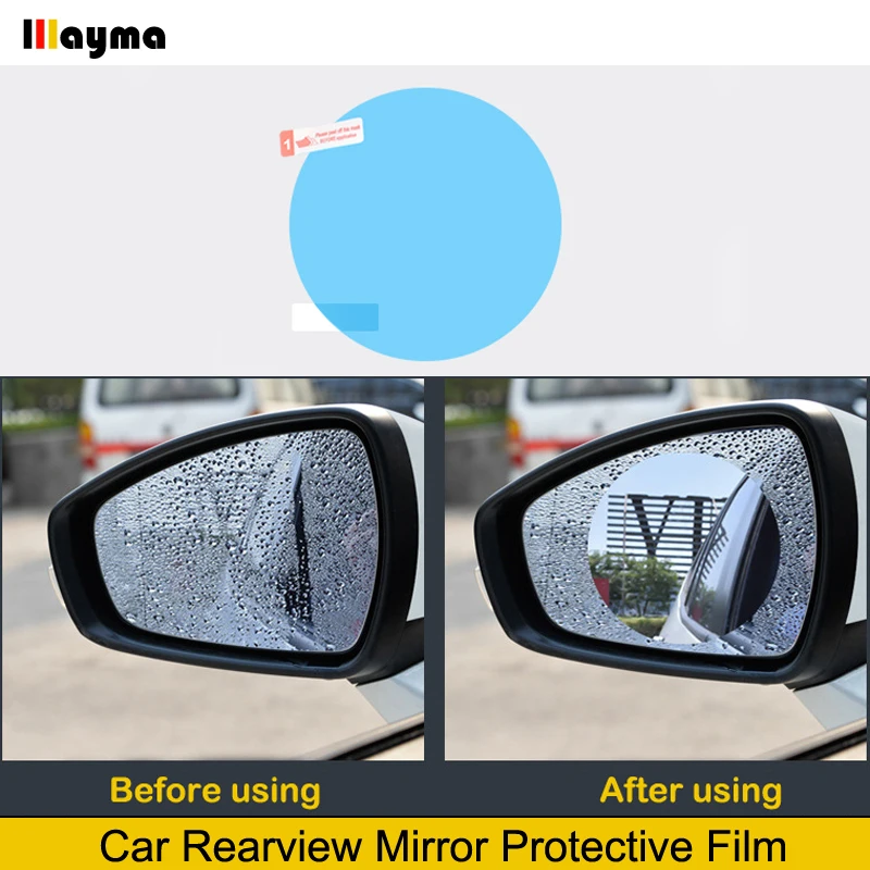 

On Sale Car Rearview Mirror Rainproof Film Anti Fog Window Clear waterproof Rear View Mirror Nano Coating Transparent Protective