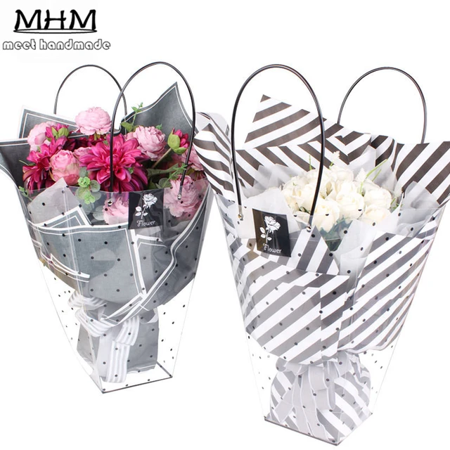 5pc Waterproof Wrap For Flower Packaging Craft Hand Bag Material 5pc Waterproof Wrap For Flower Packaging Craft Hand Bag Material Bouquet Florist Supplies Gift Wring Decoration