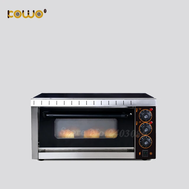 Cheap commercial kitchen 1 deck 27L capacity electric pizza bread baking oven bakery equipment machine 220V mechanical timer control