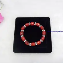 Дисплей ювелирных изделий черный бархат плоский квадратный лоток браслет цепочка браслет на ногу часы держатель чехол