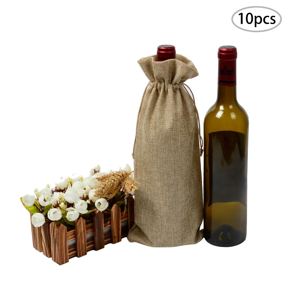 hessian wine bottle bags