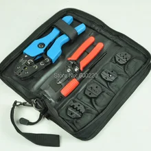 Комбинированный набор обжимных инструментов с кабельной зачистки и резак, отвертка и сменные штампы, набор обжимных щипцов