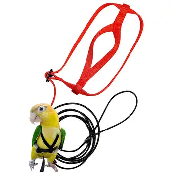 

Parrot Harness and Leash Flying Anti-bite Traction Rope bird Training Outdoor Carrying for Psittacus Scarlet Macaw Parrots Birds