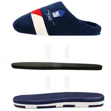 Высококачественные женские и мужские теплые Нескользящие плюшевые дышащие тапочки без застежки с эффектом памяти; сезон осень-зима; домашняя обувь для пар