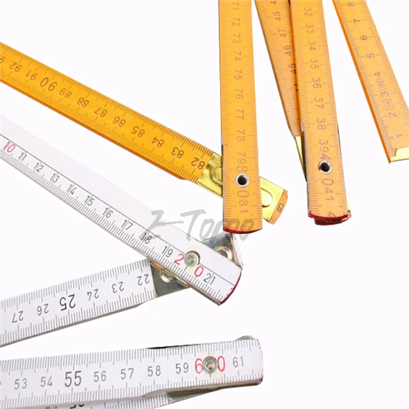 2 М Портативный Складной Mayitr Измерения Метр Деревянная Линейка Builder Плотник Образования Мера Инструменты