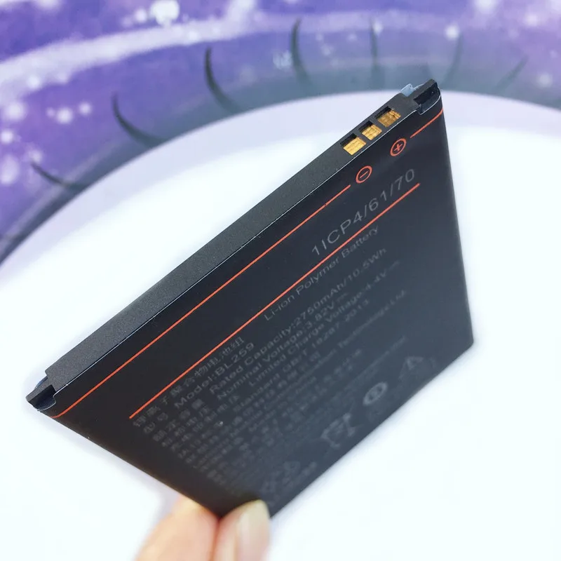 Аккумулятор BL259 на 2750 мАч для смартфона Lenovo Lemon 3 3S K32C30 K32c36 Vibe K5 / Plus A6020a40 A6020 a40 A