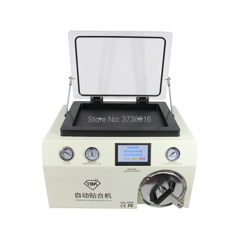 

TBK-408A vacuum automatic laminating machine for iphone for samsung LCD glass oca polarizer film laminating no bubble