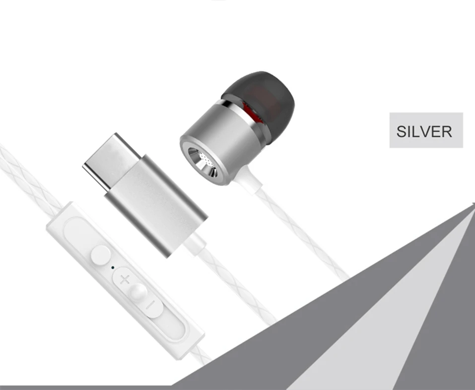 Icoque For Leeco Type C Earphone with Mic Stereo Headphones USB Type-c Earphones for Letv LeEco Le 2 Pro Max 2 C Type Earphone   (14)