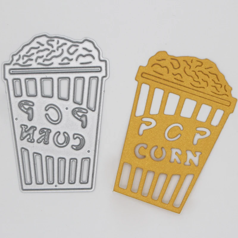 

Popcorn Metal Cutting Dies for DIY Scrapbooking Card Stencil Craft Dies Card Decoration 6.2*4.2cm