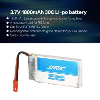 

JJR/C 3.7V 1800mAh 30C 2S Li-po Rechargeable Battery Spare Parts Accessories for JJR/C H68 RC Drone Quadcopter Aircraft UAV