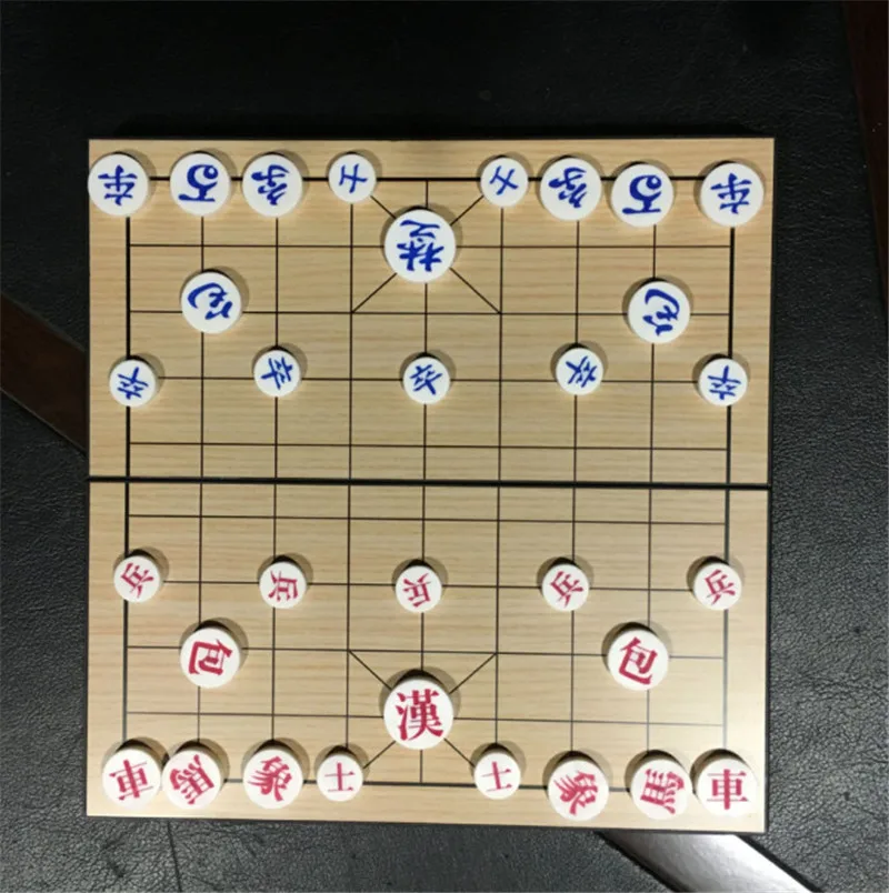 Портативные Южно-корейские шахматы Xiangqi набор Магнитная Складная Настольная игра 25*25*2 см JANGGI шахматы GameIQ EQ обучение для продвижения