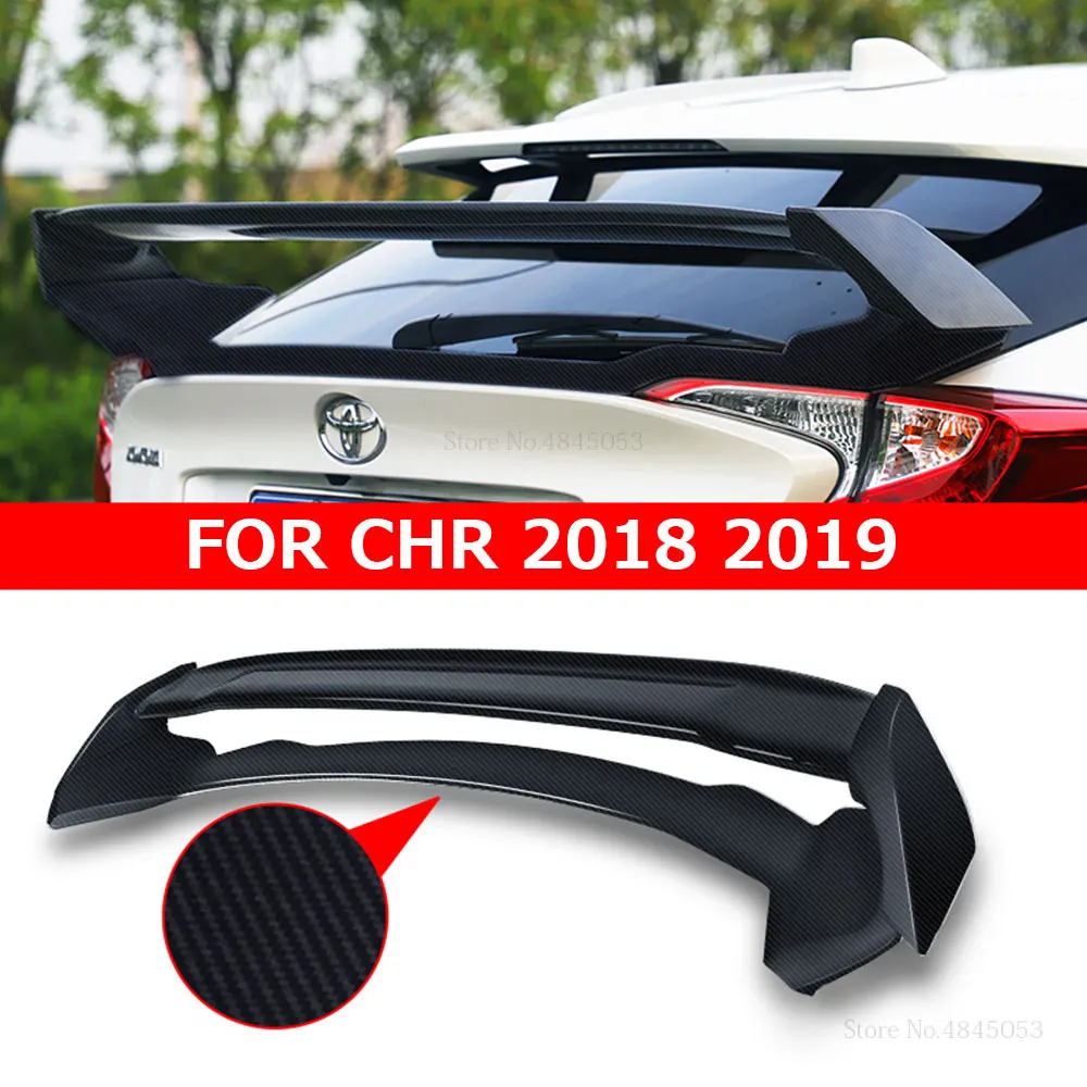 AITWATT для Toyota CHR C HR 2018 2019 высококачественный задний спойлер из углеродного волокна