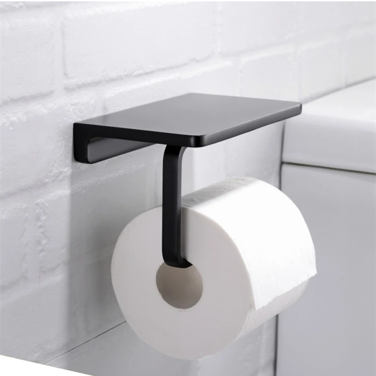 

Bathroom Creative Mobile Phone Storage,Light Gold Paper Holder,toilet Roll Holder,copper,punch-free,home Decoration Accessoies