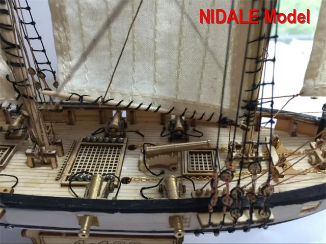 Kits de Barco a Vela Modelo ano 1840, versão do modelo luxuoso de barco com instruções em inglês, para hobby 2