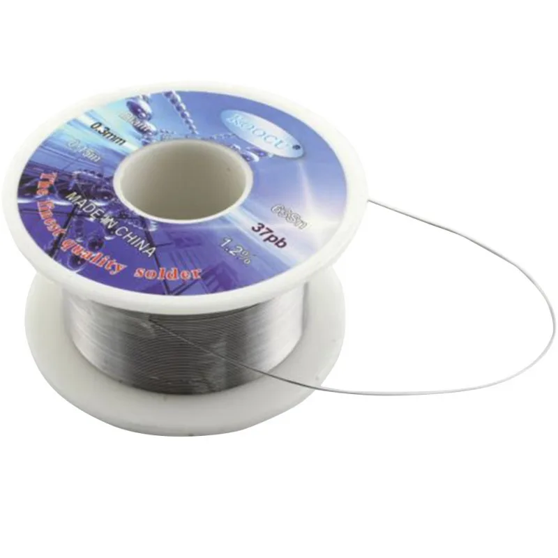 Tin/lead Rosin Core Solder Wire 0.3mm 2% Flux Reel Welding Line 50G Fishing Tools Cool Grams Core PB37/SN63 Tin wire/tin Wire
