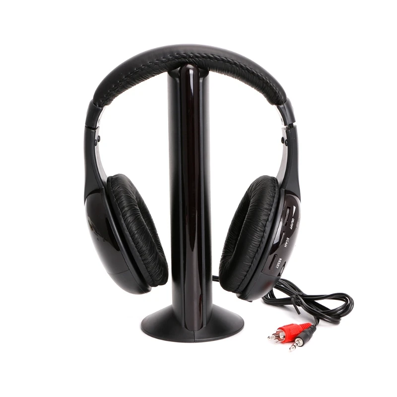 

New 5 in 1 Hi-Fi Wireless Headset Headphone Earphone for TV DVD MP3 PC