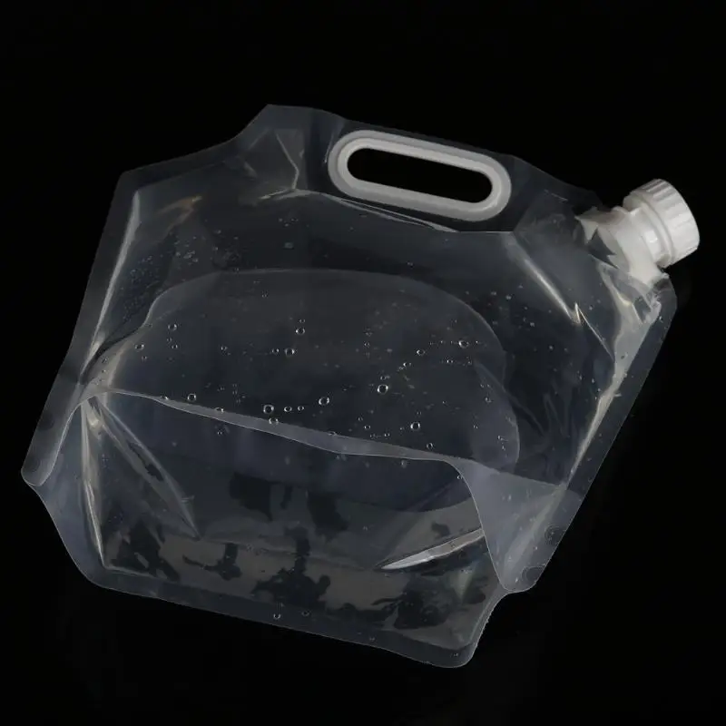 Портативный складной прозрачный мешок для воды набор для выживания в походе питания 5л Бутылка сумка оборудование для кемпинга на открытом воздухе походные инструменты