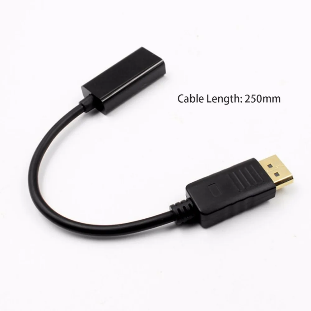 Full HD 1080P DisplayPort DP Male to HDMI Female Cable Adapter Display Port Converter for Apple Samsung HP/Dell Laptop Projector