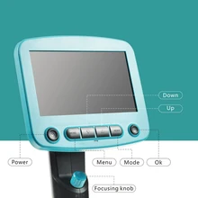 Портативный 800x3,6 MP, цифровой микроскоп 4," lcd USB эндоскоп микроскопическая лупа для промышленной пайки идентификационная проверка