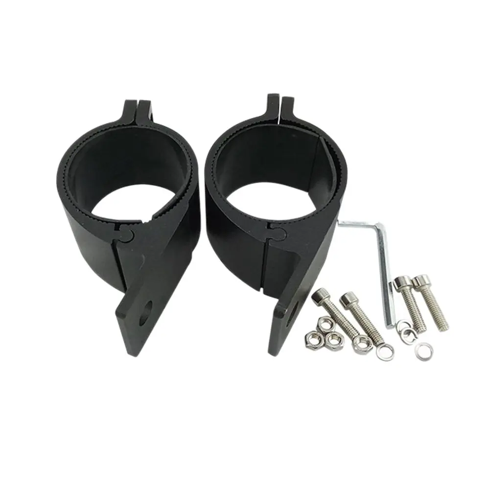 1 Pair 76 81mm Bull Bar Mounting Bracket Aluminum Clamp LED Spotlight